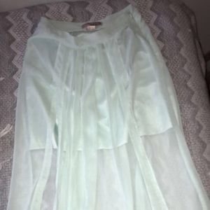 Mint Green maxi skirt